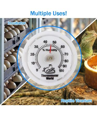 Vivarium Hygrometer to Monitor Humidity in Vivariums and Reptile Tanks - Mini Hygrometer Reptile Accessories For Vivarium - Buy Online on GoSupps.com