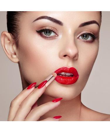 Huayeex Lip Applicator | Mini Silicone Lipstick Brush | Reusable Versatile Small Lipstick Applicator Brush with Lid for Lipstick Lip Gloss Pink - Buy Online on GoSupps.com