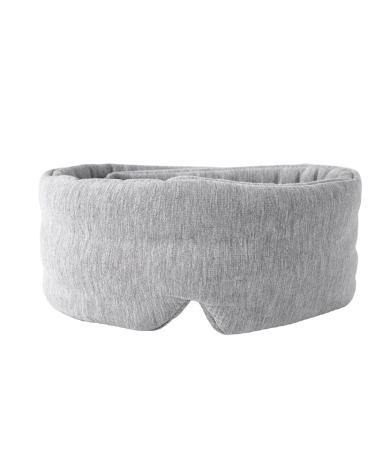 SHETIAN 100% Handmade Cotton Sleep Mask Blackout -Comfortable Blackout Sleep mask Adjustable Travel Breathable Eye Mask Ladies Men Children Night Companion Eye Mask (Upgraded Gray Modal)