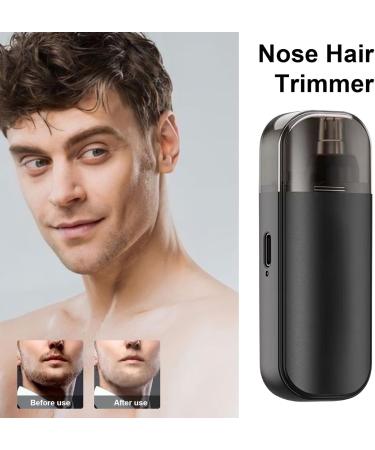 Walbest Nose Hair Trimmer for Men Portable Ear Nose Hair Trimmer for Women Type-C Rechargeable Trimmer with IPX7 Waterproof Multi-Functional Nose Ear Eyebrow Trimmer Detachable Head Black Without Black Without Screen - Buy Online on GoSupps.com