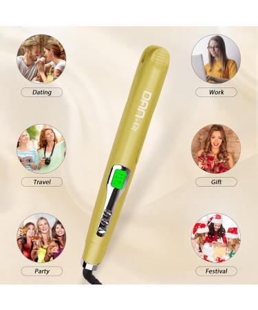 Dan Technology 2 in 1 Hair Straightener and Curler with Dual Voltage - Adjustable Temp Flat Iron and Curling Iron for All Hair Types - Buy Online on GoSupps.com