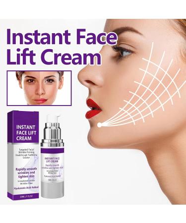Instant Face Lift Cream Women's Instant Face Lift Serum Firming/Tightening Skin Targeting Sagging Skin and Fine Lines Gentle Wrinkles Contains Moisturizing Formula 30ml 1PCS 1 Ounce (Pack of 1) - Buy Online on GoSupps.com