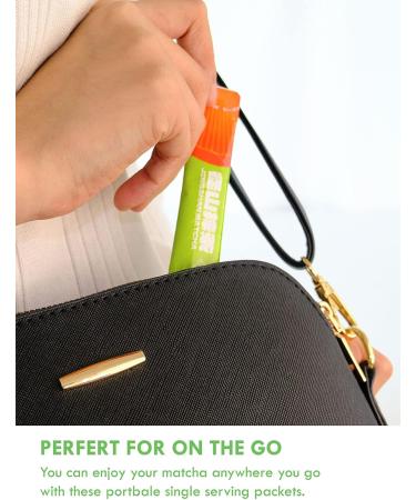  TeeLux TeeLux Matcha Green Tea Powder 50 Single-Serve Sticks Vegan Instant Sachets Vibrant Culinary Quality - Buy Online on GoSupps.com