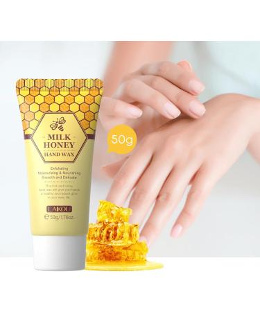 2 Pack Hand Mask Milk Honey Peel Off Wax Exfoliating Hand and Foot Mask Moisturizing Hand Serum for Cracked Dry Aging Hands - Buy Online on GoSupps.com