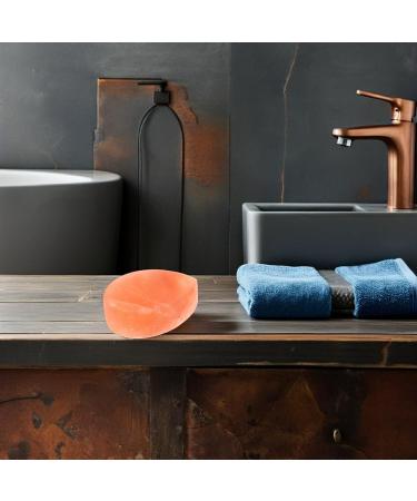  Gogogmee 2 Pieces Polished Salt Stone Deodorant Body Scrub Wellness Stone Massage Foot Scrub Stone Body Exfoliant Pink Salt Stone Massage Stone Exfoliating Stone Salt Soap Bar - Buy Online on GoSupps.com