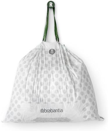 Brabantia PerfectFit Extra Strong Garbage Bags R/36L - 120 White Bags in 6 Rolls | Durable & Convenient Multipack - Buy Online on GoSupps.com