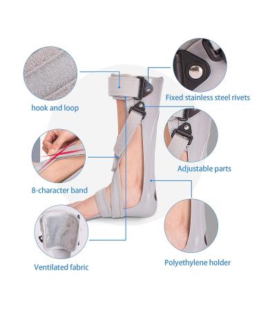 Shuyan Jiao Medical AFO Foot Drop Brace Splint - Medium-Left Size for Men Women, Stroke Hemiplegia Postural Correction, Walking and Sleeping Support with Shoes - Orthosis AFO - Buy Online on GoSupps.com