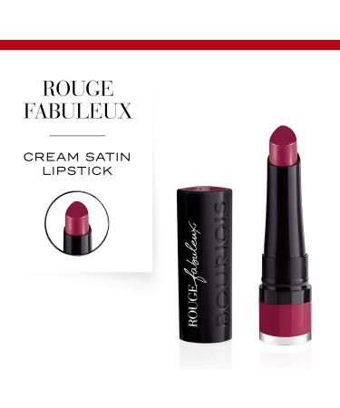 Bourjois Rouge Fabuleux Lipstick 14 Clair de Plum - Long-Lasting Matte Lip Color - Buy Online on GoSupps.com