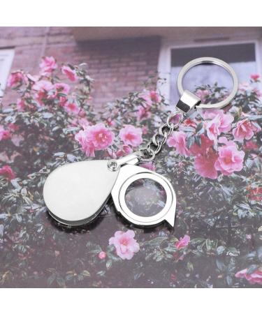 Professional Portable Folding 15X Magnifier Key Ring Mini Metal Pocket Loupe Metal Optical Glass with Keychain Handheld Reading Magnifier Magnifying Tool for Crafts Stamps Coin Full of Stars - Buy Online on GoSupps.com