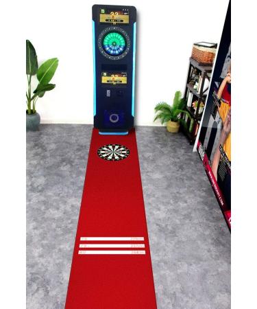 Morimoe 300x66cm Red Dart Mat with Throw/Toe Lines - Premium Quality - Buy Online on GoSupps.com