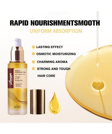 Maca Moroccan Argan Oil Weightless Argan Hair Oil for Damaged Hair Long-lasting Nourishing Moroccan Oil Hair Oil for Dry and Frizzy - Buy Online on GoSupps.com