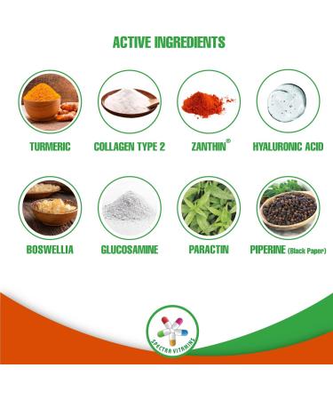 Spectra Vitamins Joint Support Supplement | Glucosamine, Turmeric, Boswellia, Collagen Type II | 60 Capsules - Buy Online on GoSupps.com