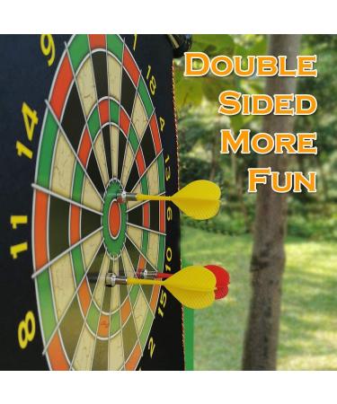 RaboSky Double-Sided Dart Board Game | Magnetic Darts | Outdoor Sports Toy for Boys and Girls | Birthday Gift for Ages 6-13 | Fun Party Game for Adults - Buy Online on GoSupps.com