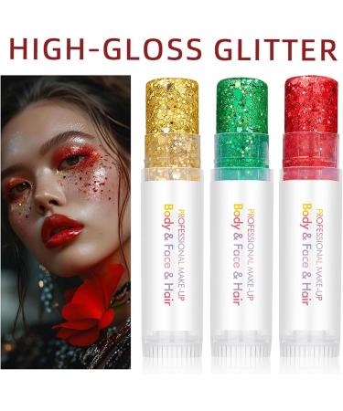 Glitter Stick for Body | 6 Colour Paint Gel - Hair Glitter - For Concerts Parties Clubbing Halloween Carnival Christmas and Fairy Themes - Buy Online on GoSupps.com