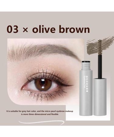 Tinted Eyebrow Mascara - Cream Shaping Gel for Eyebrow Coloring - Cream Shaping Gel Coloring Waterproof & Long-Lasting Instant Eyebrow Styler Eyebrow Shaping Cream Rowces 03#olive Brown - Buy Online on GoSupps.com