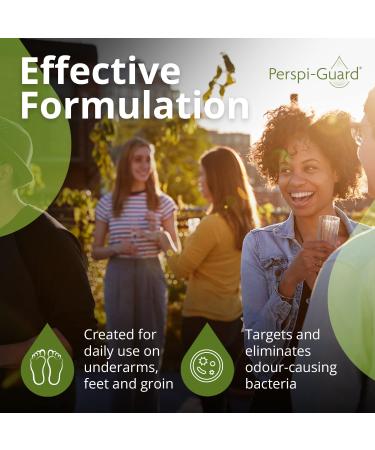 Perspi-Guard Odor-Controlling Shower Gel | 3-Pack | Eliminates Armpit & Foot Odors | Made in Great Britain - Buy Online on GoSupps.com