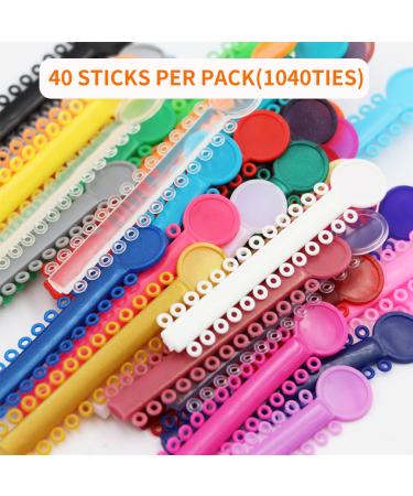 1040 Pcs Multicolored Orthodontic Ligature Ties O-Rings for Braces - Elastic Bands (Color) - Buy Online on GoSupps.com