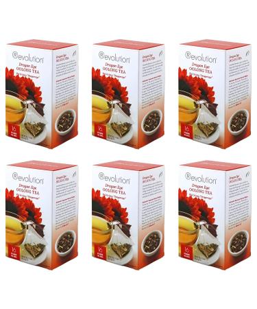Revolution Tea - Mesh Infuser Full Leaf Tea - Dragon Eye Oolong Tea - 16 Bags - 6 Pack Dragon Eye 16 Count (Pack of 6)