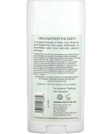 Buy ClayDry Bold Fragrance Free Deodorant - Zion Health 2.8 oz Stick | International Shipping Available - Buy Online on GoSupps.com