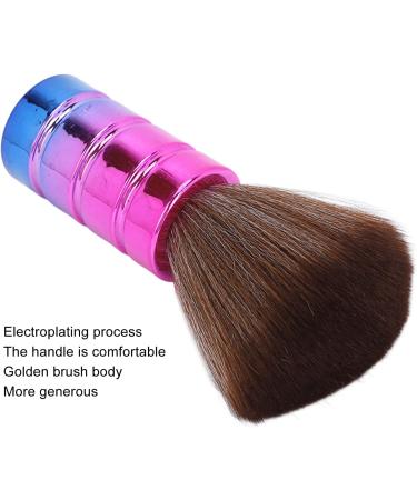 Neck Duster Brush Soft Nylon Bristles Electroplate Ergonomic Barber Hair Cutting Neck Hair Brush Stand Up Base Comfortable Suitable for Barber Shop or Home Use - Buy Online on GoSupps.com