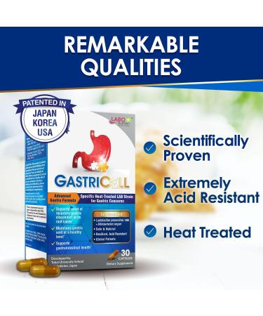 LABO Nutrition GASTRICELL - Natural Treatment for H. Pylori, Acid Reflux & Heartburn - Buy Online on GoSupps.com