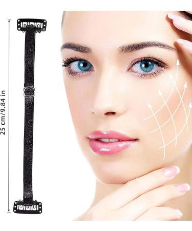 Foxy Eyes Lift Facelift Bands with Clips Instant Face Lift Band Reusable Facelift Tape for Face Invisible for Chin Neck Eyes (Single Strap & Black & Skin Tone & Brown) - Buy Online on GoSupps.com