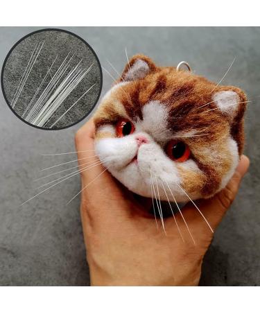 50 White Animal Whiskers for Crafts - Needle Felting Supplies - Buy Online on GoSupps.com