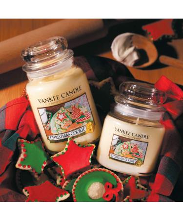 Yankee Candle Christmas Cookie Scented Candle in Glass (Small) | Up to 30 Hours Burn Time | Perfect Holiday Gift - Buy Online on GoSupps.com