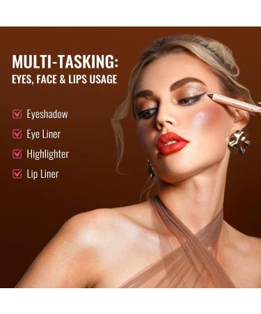 Buy Oulac Waterproof Eyeshadow Pen - Highly Pigmented Long-Lasting Vegan & Cruelty-Free in Rosarot 3.8g - Perfect for Wrinkle-Free Eyes - Buy Online on GoSupps.com