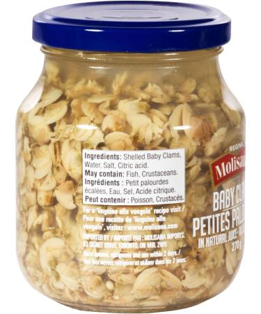 Regina Molisana Baby Clams Glass Jar 270 Grams - Buy Online on GoSupps.com