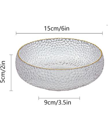 Salad Bowl Glass Salad Bowl Dessert Bowl Fruit Salad Bowl Pileup Circular Glass Grain Bowl Bowl of Transparent Kitchen Bowl (2 Colors) Pasta Bowls(Color:B) (B) - Buy Online on GoSupps.com