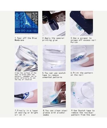 Buy RUNRAYAY Sakura Nail Art Stamping Plate - Flower Design Template for Creative Nail Art | International Shipping Available - Buy Online on GoSupps.com