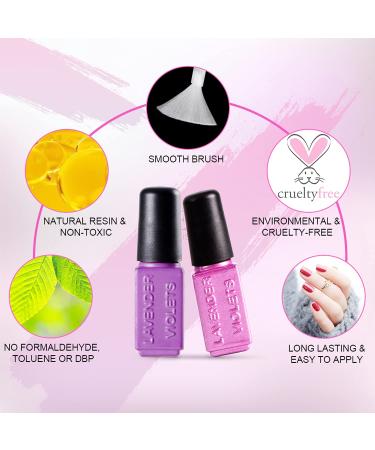 Lavender Violets UV Gel Nail Polish Kit - 18 Colors for Home Nail Salon & Art - Buy Online on GoSupps.com