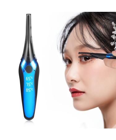 minkissy Heated Eyelash Curler Electric Eyelash Curler with Clip Rechargeable Natural Curling 3 Temp Settings 24h Long Lasting for Makeup Tools Women