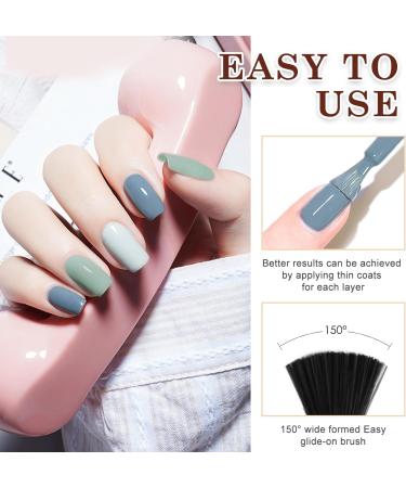 Gel Nail Polish Kit with 72W UV Lamp | Macaron Colors | Glossy & Matte Finish | Manicure DIY Set - Buy Online on GoSupps.com