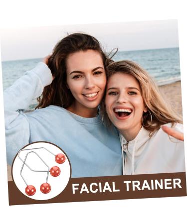 BELLIFFY 1 Pair Dimple Trainer Face Dimples Trainer Dimples Maker Facial Exerciser Face Dimples Shaper Trainer for Dimples Facial Tools Cheeks Clip Face Exerciser Tool Dimples Exerciser 4.30X2.50X0.80CM Red - Buy Online on GoSupps.com