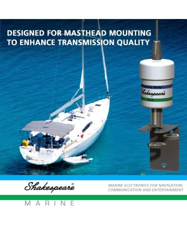 Shakespeare 5215 VHF 36-Inch Low-Profile Stainless Steel Antenna - High Performance Antenna for Clear Communication - Buy Online on GoSupps.com