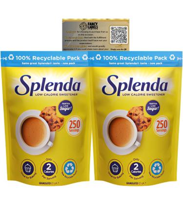 Sweetener Multipack with Splenda Granulated Low Calorie Sweetener 125g Pack of 2