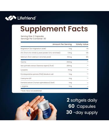 Saw Palmetto Prostate Health Supplement for Men DHT Blocker with Taurine & Lycopene Urinary Flow & Bladder Relief Nighttime Bathroom Trips Support Energy & Vitality 60 Vegan Capsules 1 Count (Pack of 60) - Buy Online on GoSupps.com