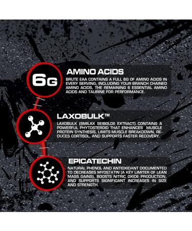 Brute EAA Amino Acids | 6g Essential BCAAs for Recovery & Lean Mass - Sour Gummy Worms Flavor - 60 Servings - Buy Online on GoSupps.com