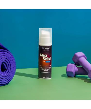 Jigsaw Health MagRelief Magnesium Lotion 5oz - Natural Muscle Relaxation and Pain Relief - Buy Online on GoSupps.com
