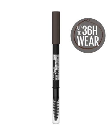 Maybelline TattooStudio Waterproof Eyebrow Pencil Sharpenable Pigmented Eyebrow Pencil for Defined Brows - Black Brown - Buy Online on GoSupps.com