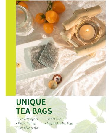 TeeLux Nettle Leaf Tea Bags 100 Count Stinging Nettle Tea Pure Natural Nettle Leaf Herbal Tea Caffeine Free Biodegradable Tea Bags Nettle Tea 100 Count (Pack of 1) - Buy Online on GoSupps.com