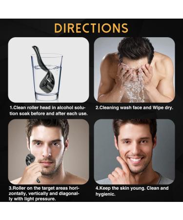 3 Pack Titanium Microneedle Beard Roller Set for Face & Body with Storage Case - Home Use Derma Roller Kit for Beard Hair Growth - Buy Online on GoSupps.com