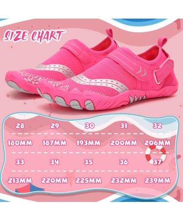 Buy Ieilulu Children's Water Shoes - Velcro Fastener - Pink Aquasque for Girls - Size 37 EU | International Shipping Available - Buy Online on GoSupps.com