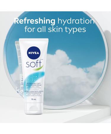 NIVEA Soft All-Purpose Moisturizing Cream 75mL Light Non-Greasy Everyday Moisturizer & Hand Cream for Post-Sanitizer Use | Shop Internationally - Buy Online on GoSupps.com