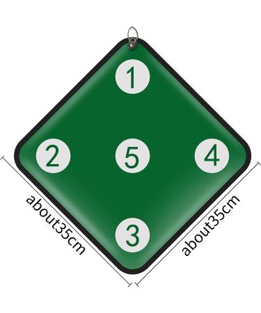 Fencing Target for Saber, Foil, and Epee - Self-Training Bullseye Sword Target - Home Fencing Equipment - Blue - 36x36x1.5cm - Buy Online on GoSupps.com