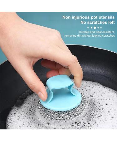 10-Pack Stainless Steel Sponge Pot Cleaner Durable Steel Wool & Sponge for Dishes Pans & Kitchen Cleaning - Buy Online on GoSupps.com