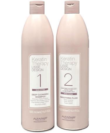  AlfaParf Alfaparf Lisse SET Deep Cleansing and Smoothing Fluid Shampoo 1-2 500 ml - Buy Online on GoSupps.com