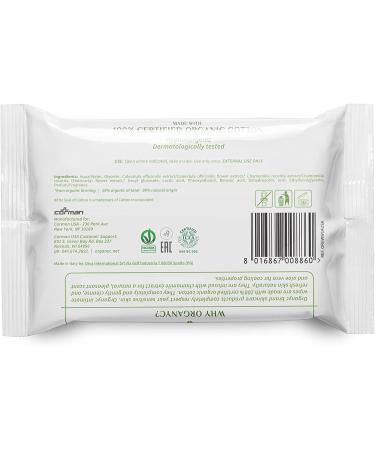 Organyc Intimate Cotton Wipes - 20 Eco-Friendly, Hypoallergenic Wipes - Buy Online on GoSupps.com